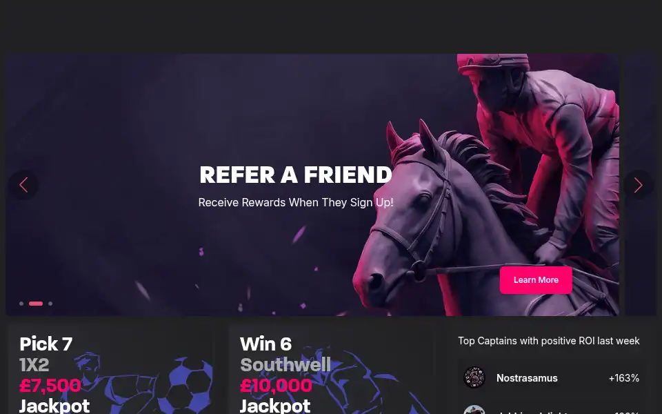 Screenshot of colossusbets.com
