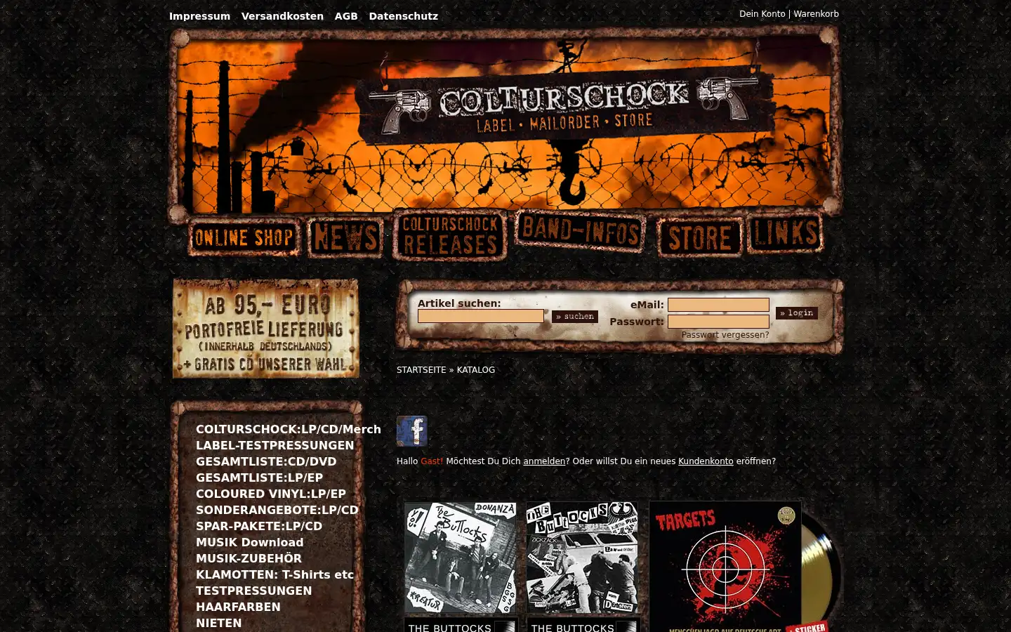 Screenshot of colturschock.de