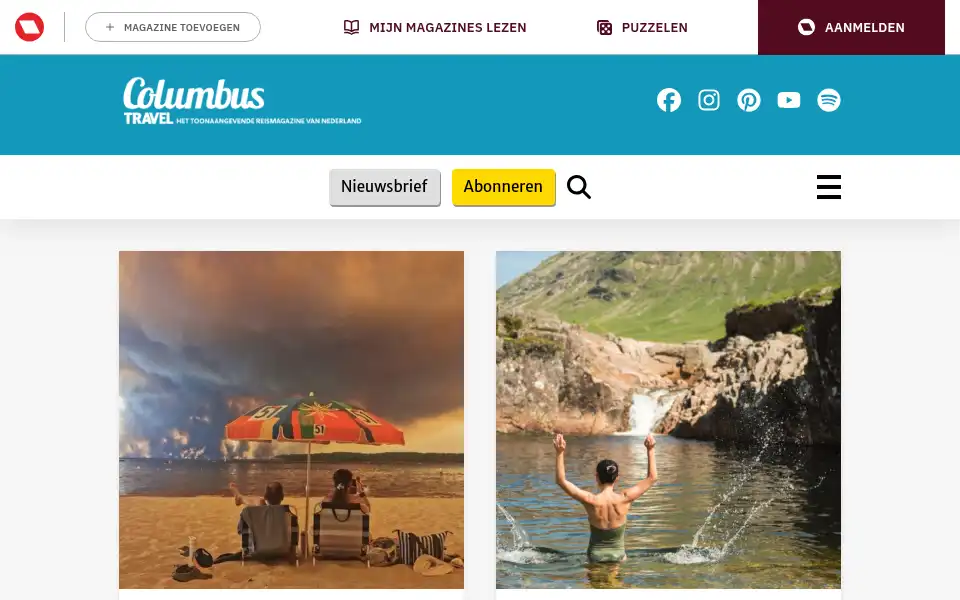 Screenshot of columbusmagazine.nl