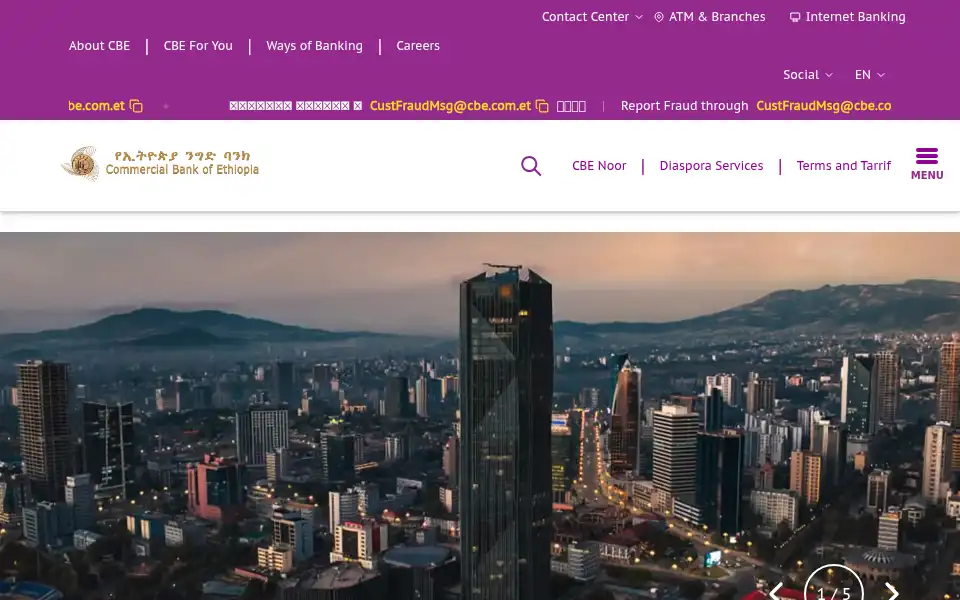Screenshot of combanketh.et