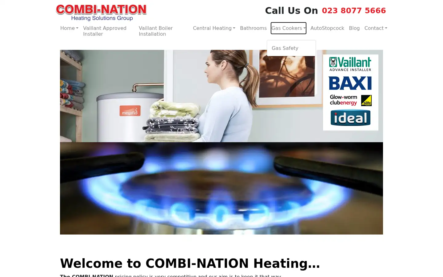 Screenshot of combi-nationheating.co.uk