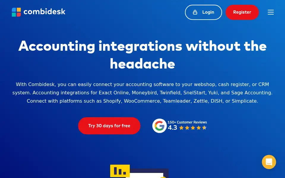 Screenshot of combidesk.com