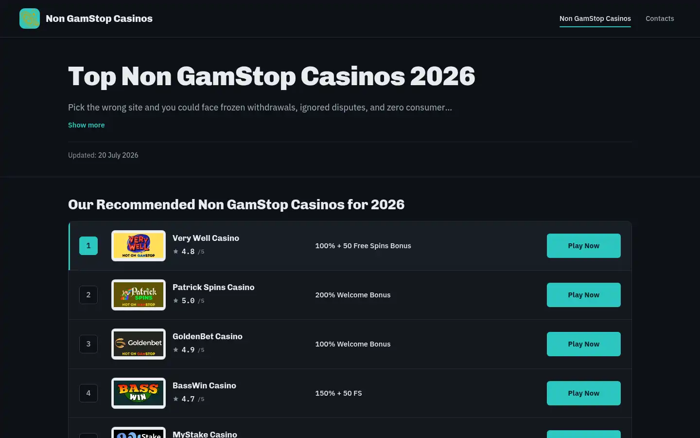 Screenshot of comd.org.uk