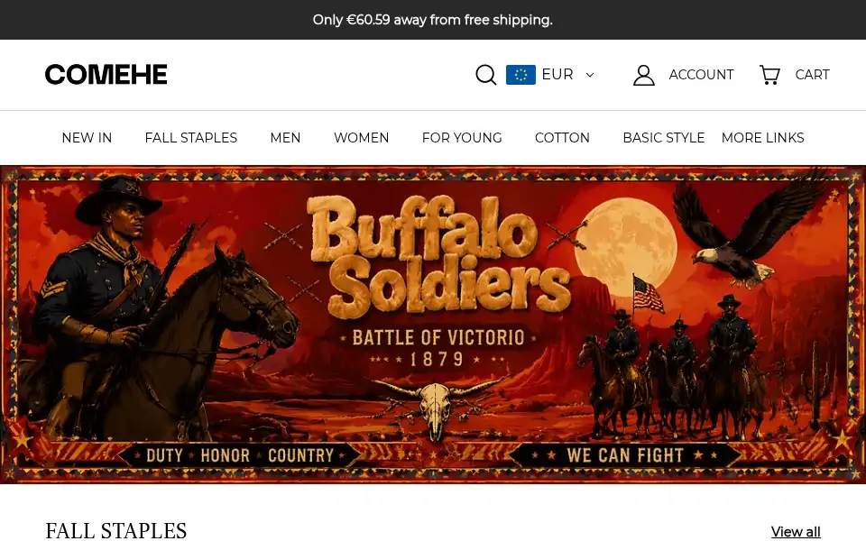 Screenshot of comehe.com