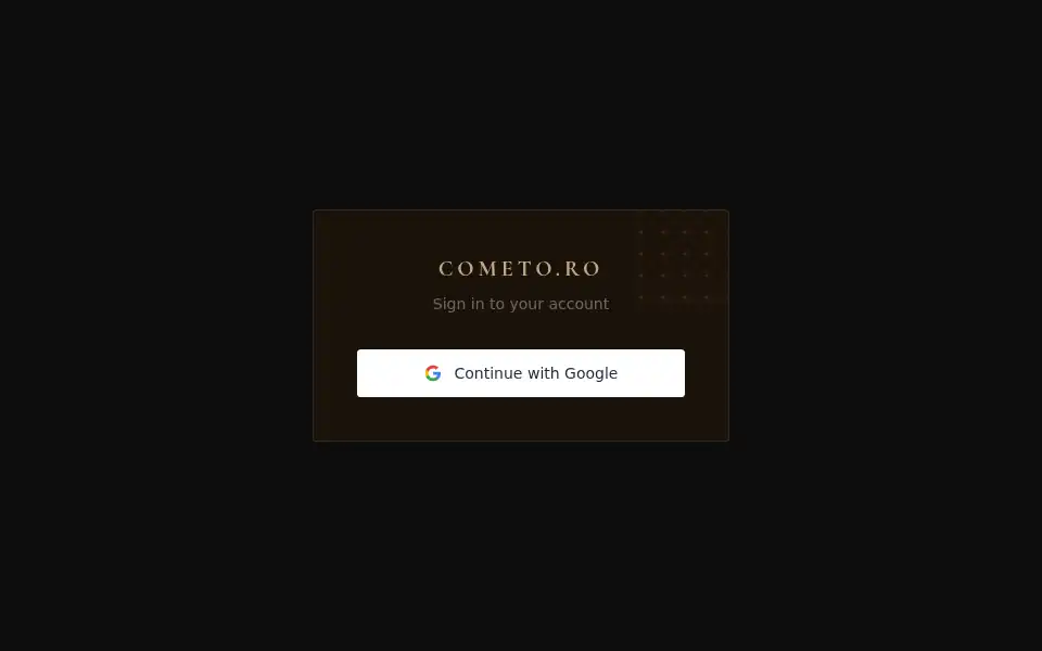 Screenshot of cometo.ro