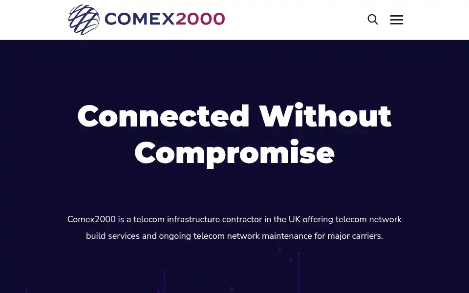 Screenshot of comex2000uk.com