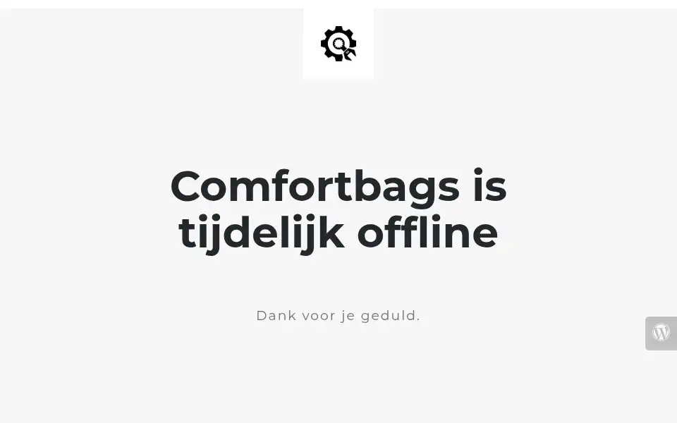 Screenshot of comfortbags.nl