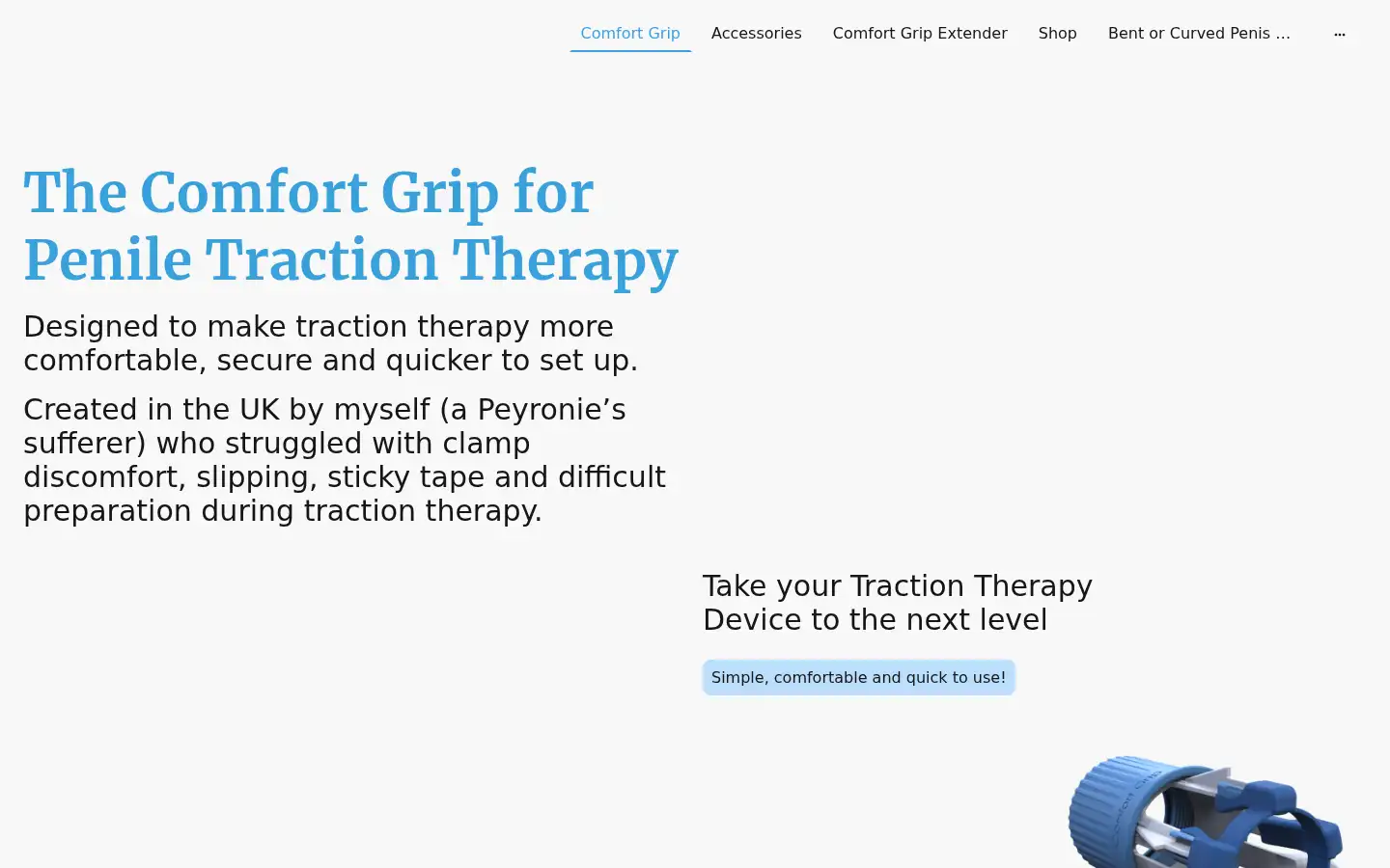 Screenshot of comfortgrip.co.uk