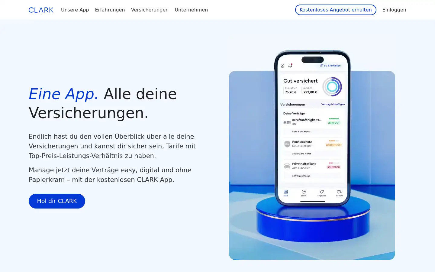 Screenshot of comfortplan.de