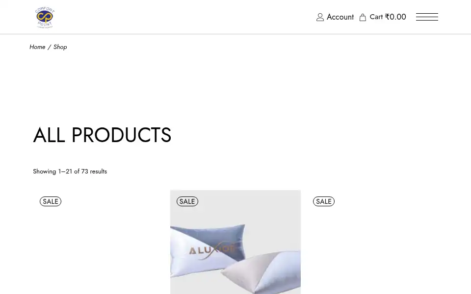Screenshot of comfortpoint.net