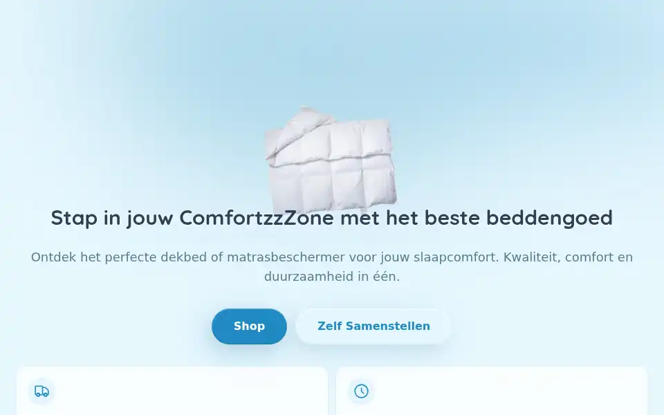 Screenshot of comfortzzzone.nl