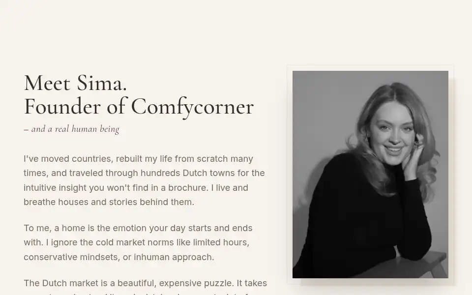 Screenshot of comfy-corner.nl