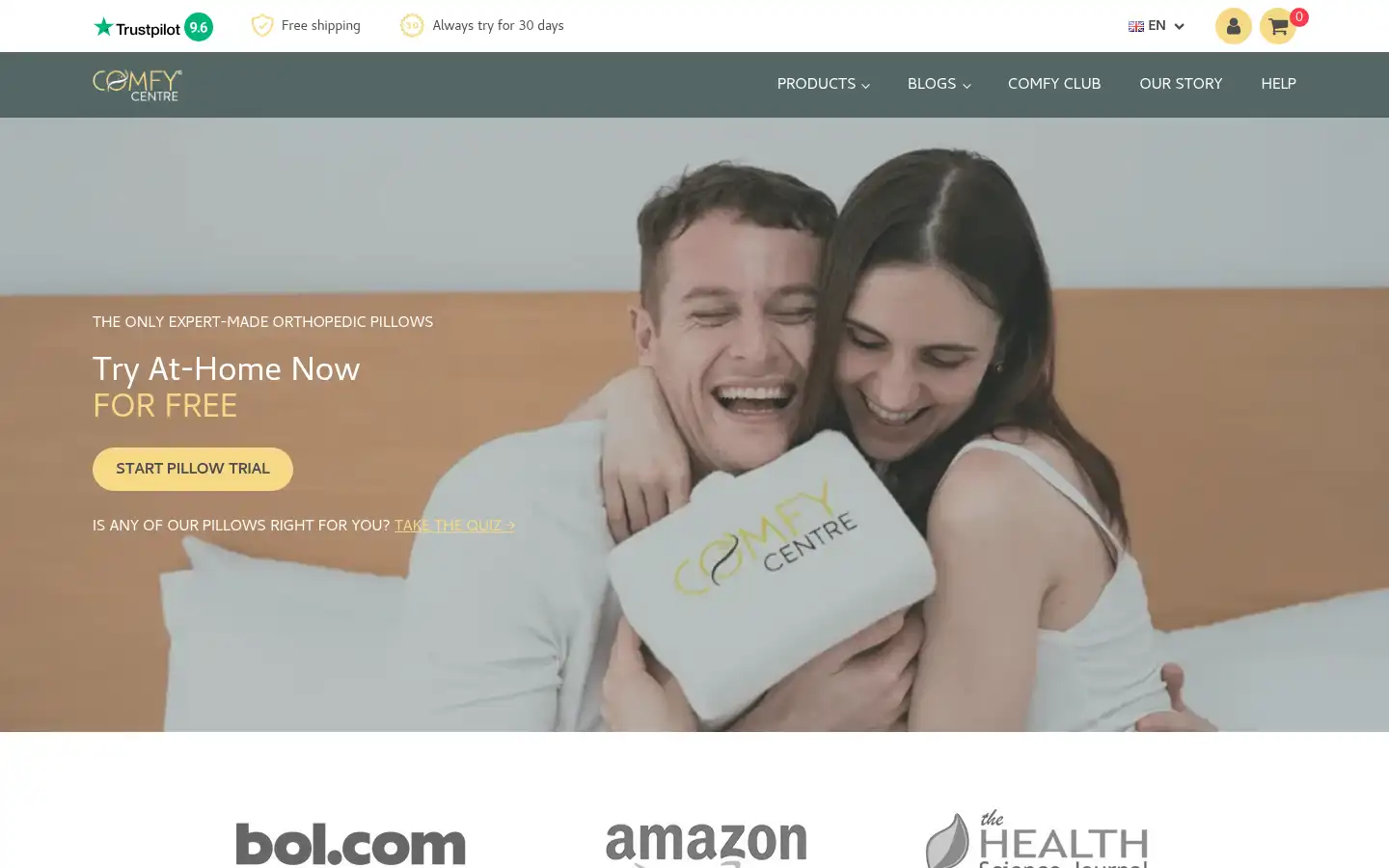Screenshot of comfycentre.com
