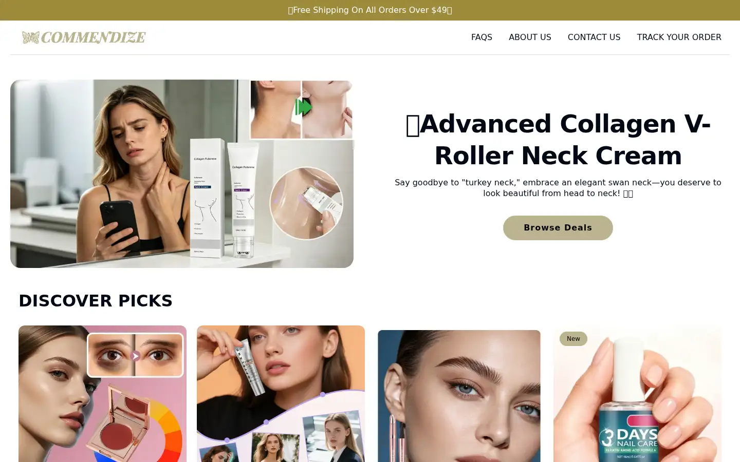 Screenshot of commendize.com