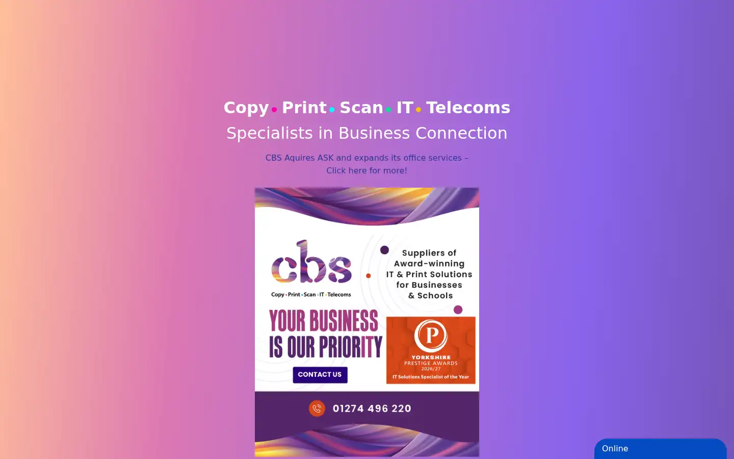 Screenshot of commercebusinesssystems.co.uk