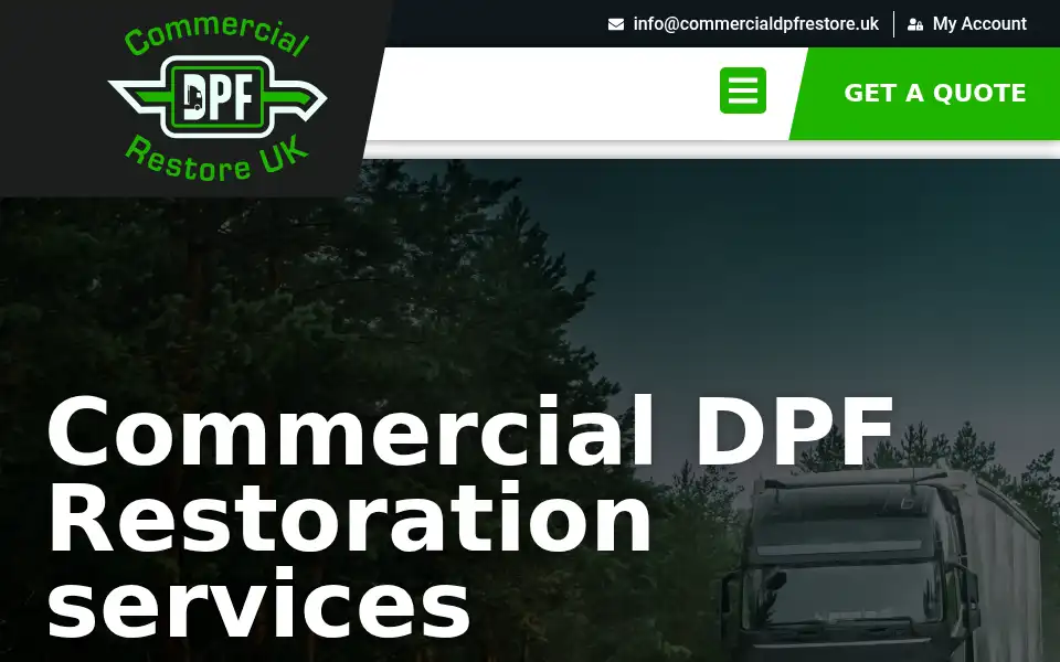 Screenshot of commercialdpfrestore.uk