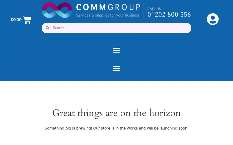 Screenshot of commgroup.co.uk