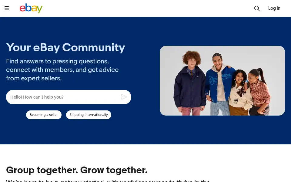 Screenshot of community.ebay.com