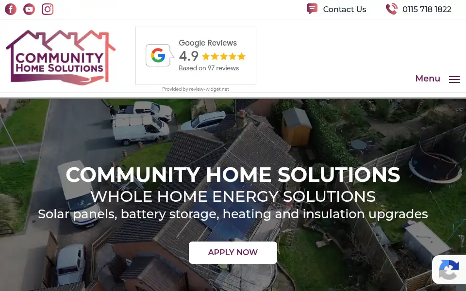 Screenshot of communityhomesolutions.co.uk