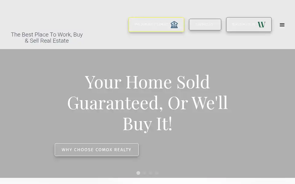 Screenshot of comoxrealtygroup.com