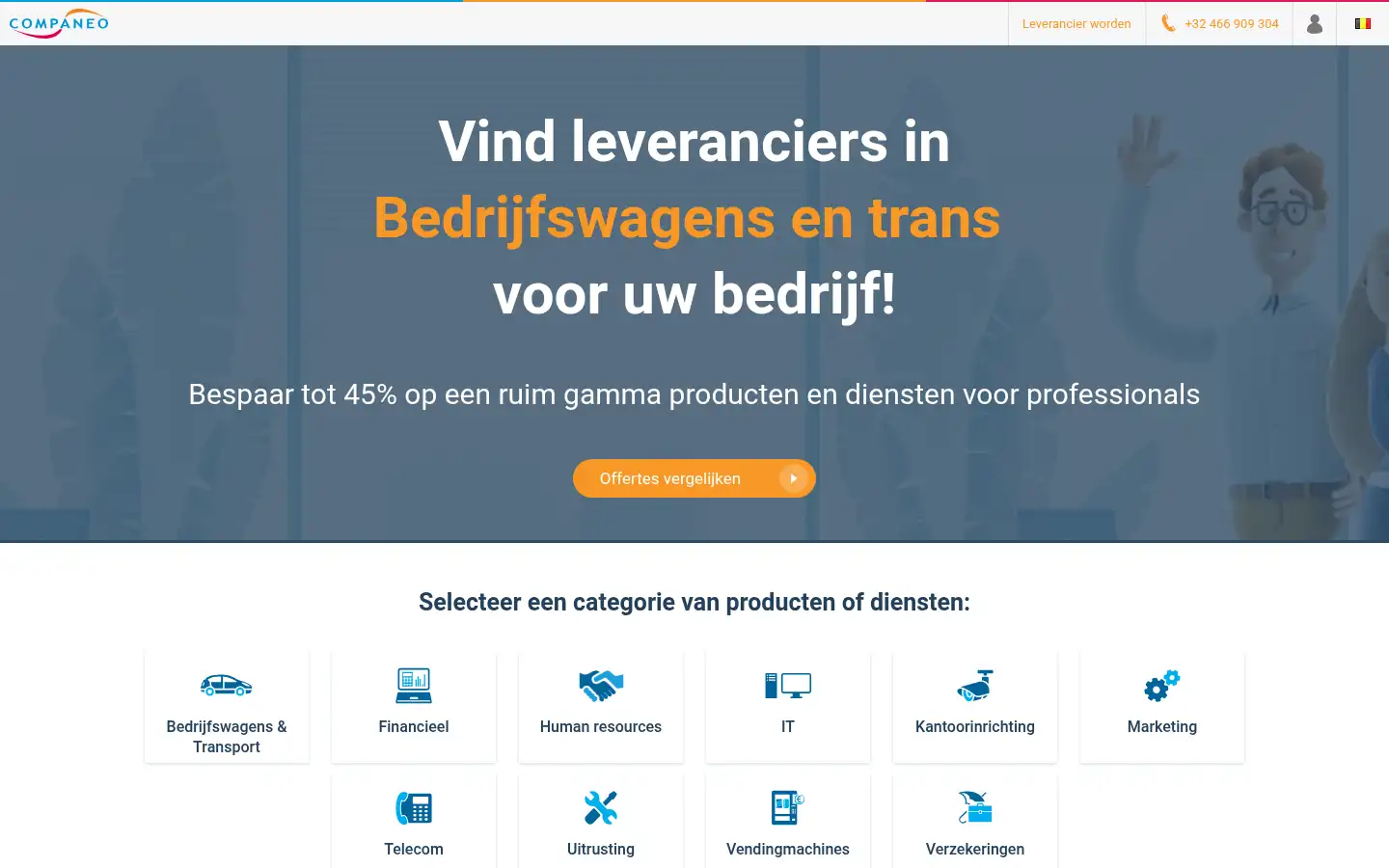 Screenshot of companeo.be