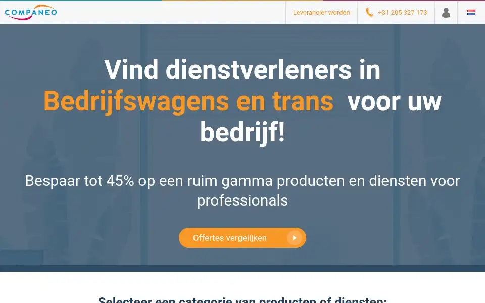 Screenshot of companeo.nl