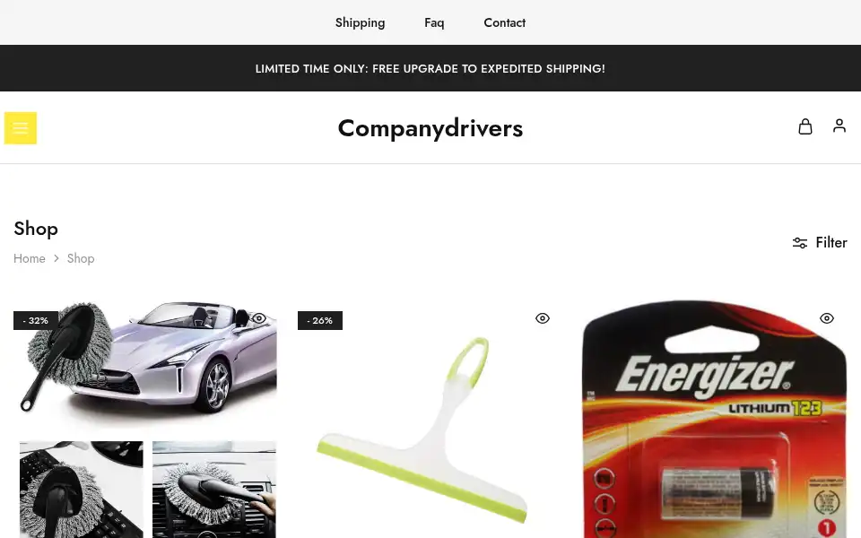 Screenshot of companydrivers.co.uk