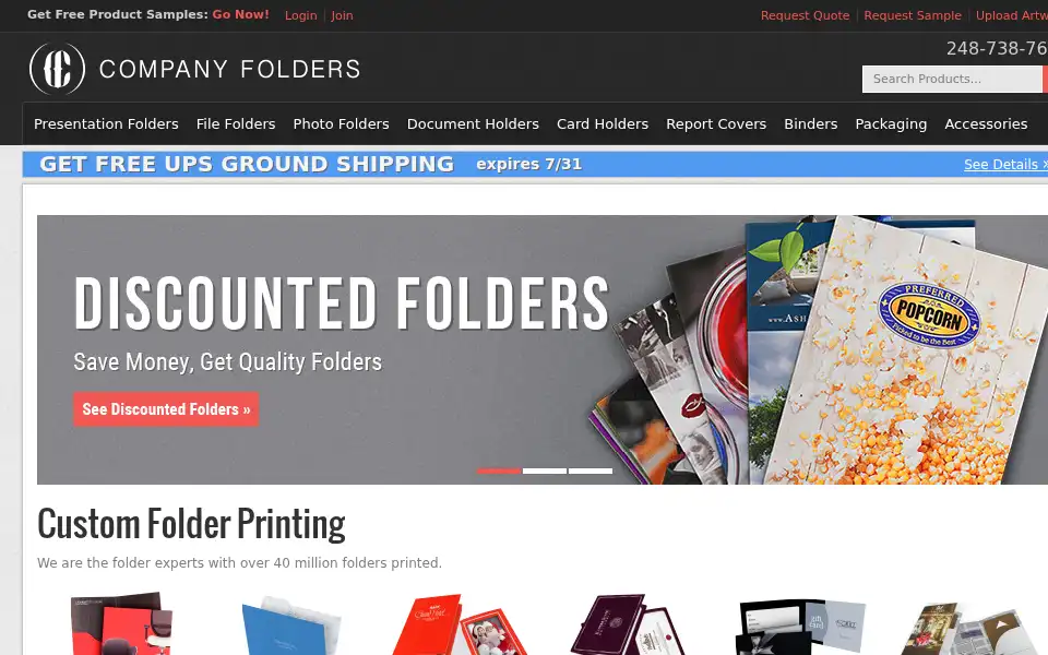 Screenshot of companyfolders.com