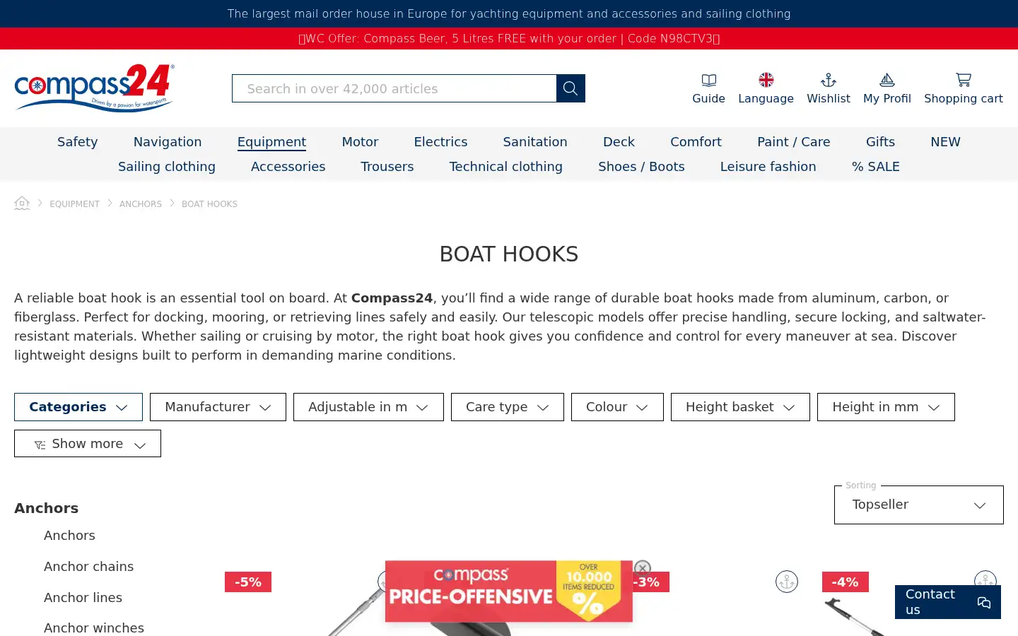 Screenshot of compass24.com