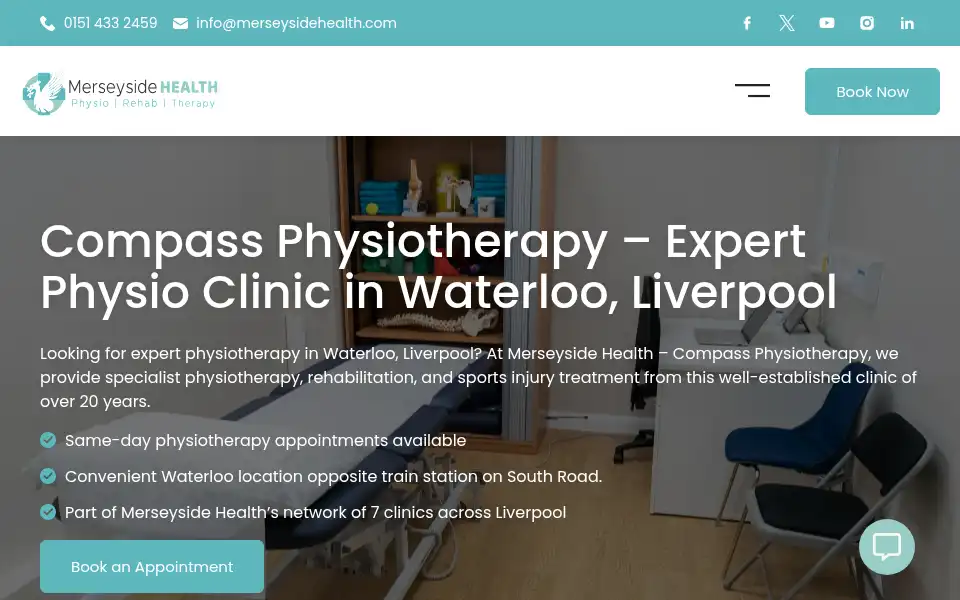Screenshot of compassphysio.com