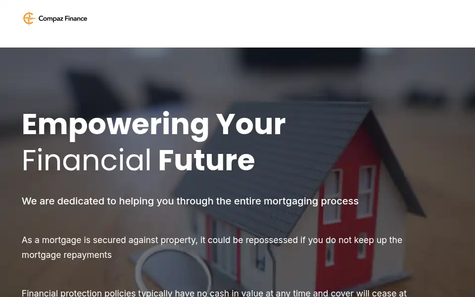 Screenshot of compazfinance.co.uk
