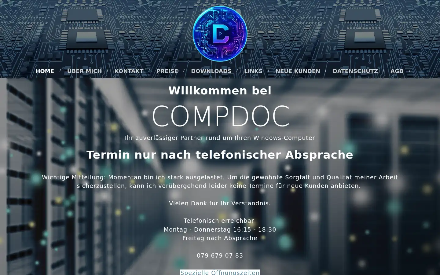 Screenshot of compdoc.ch