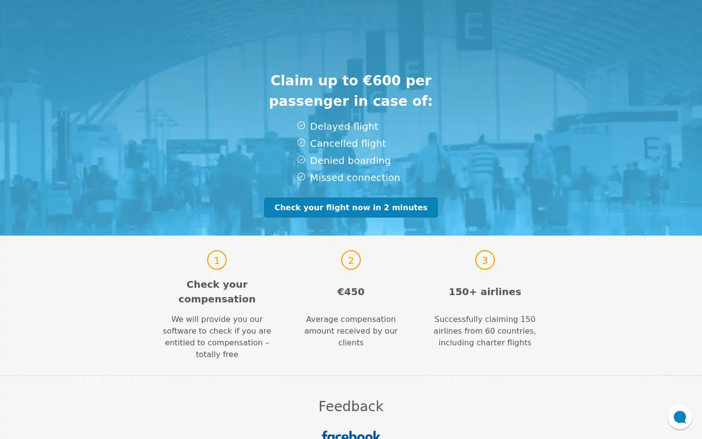 Screenshot of compensair.com