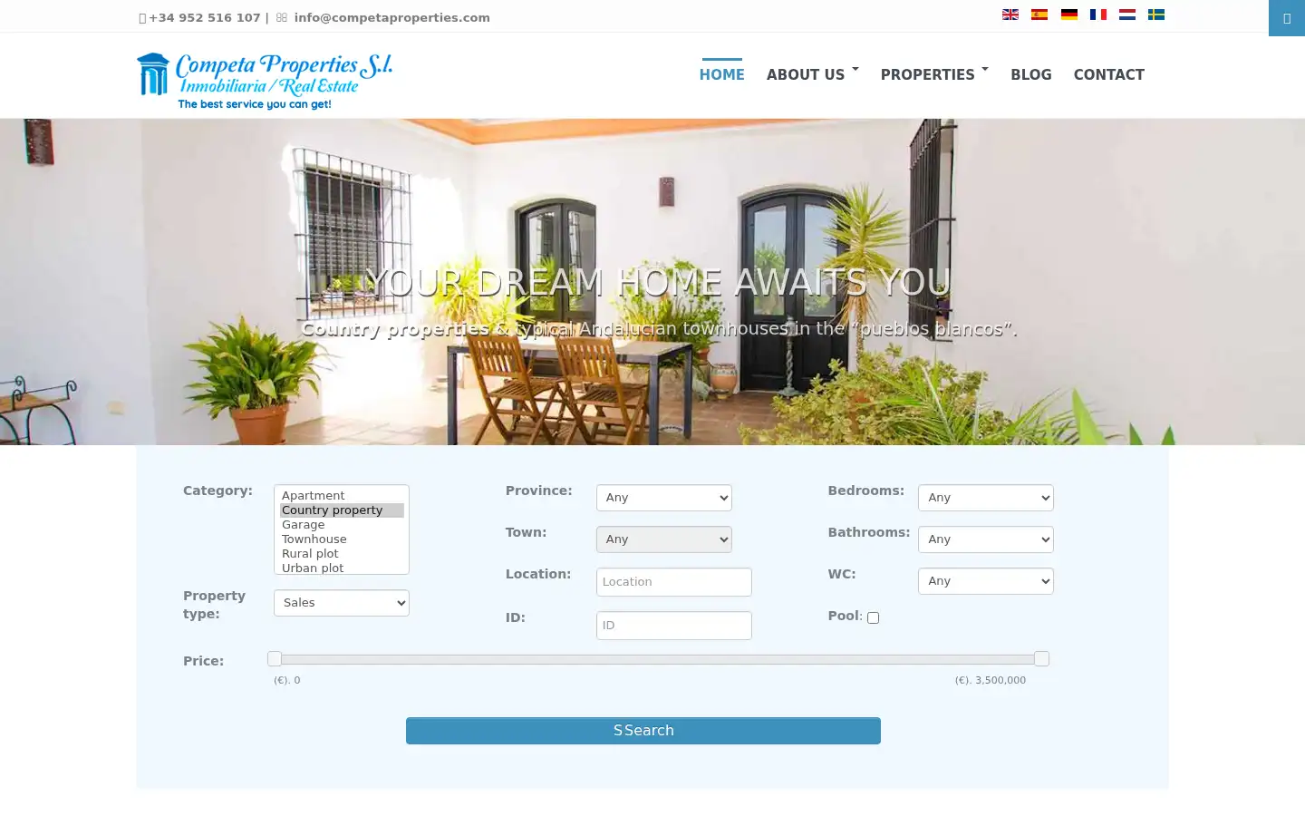 Screenshot of competaproperties.com