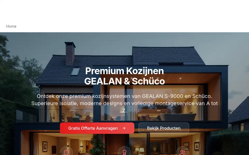 Screenshot of compleetkozijnen.nl