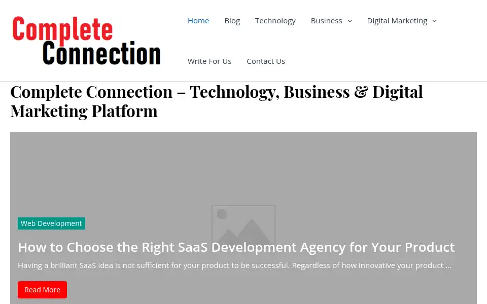 Screenshot of completeconnection.ca