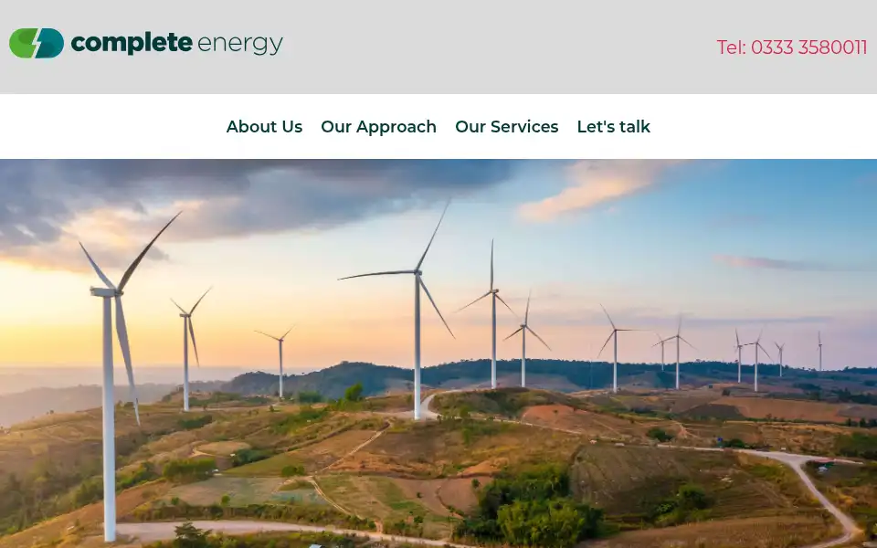Screenshot of completeenergyne.co.uk