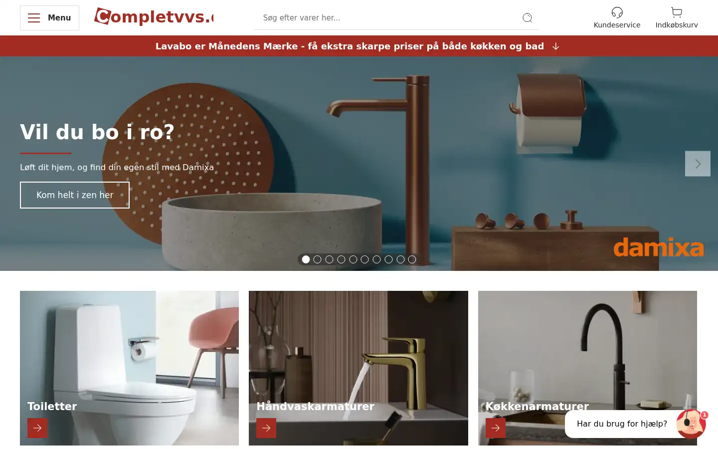 Screenshot of completvvs.dk
