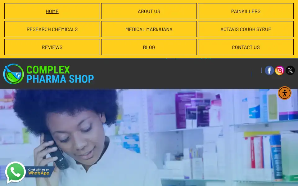Screenshot of complexpharmashop.com