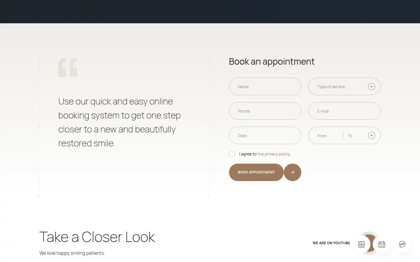 Screenshot of complexsmile.co.uk