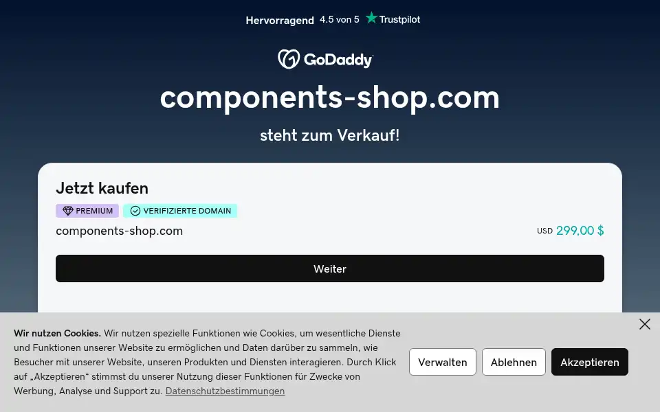 Screenshot of components-shop.com