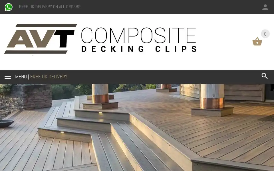 Screenshot of compositedeckingclips.co.uk