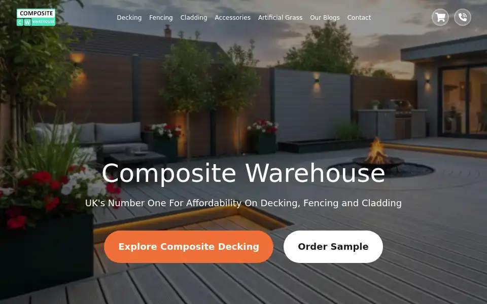 Screenshot of compositewarehouse.co.uk