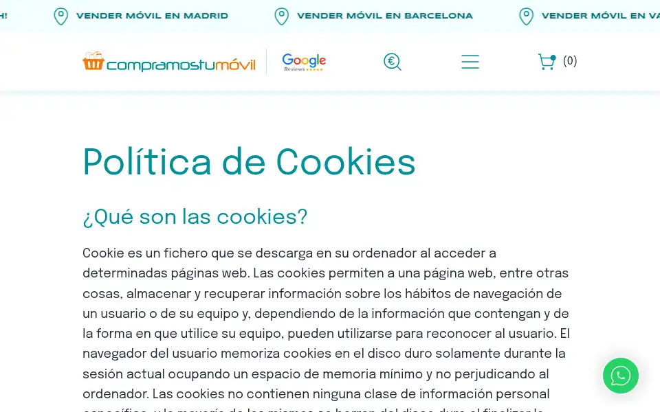 Screenshot of compramostumovil.com