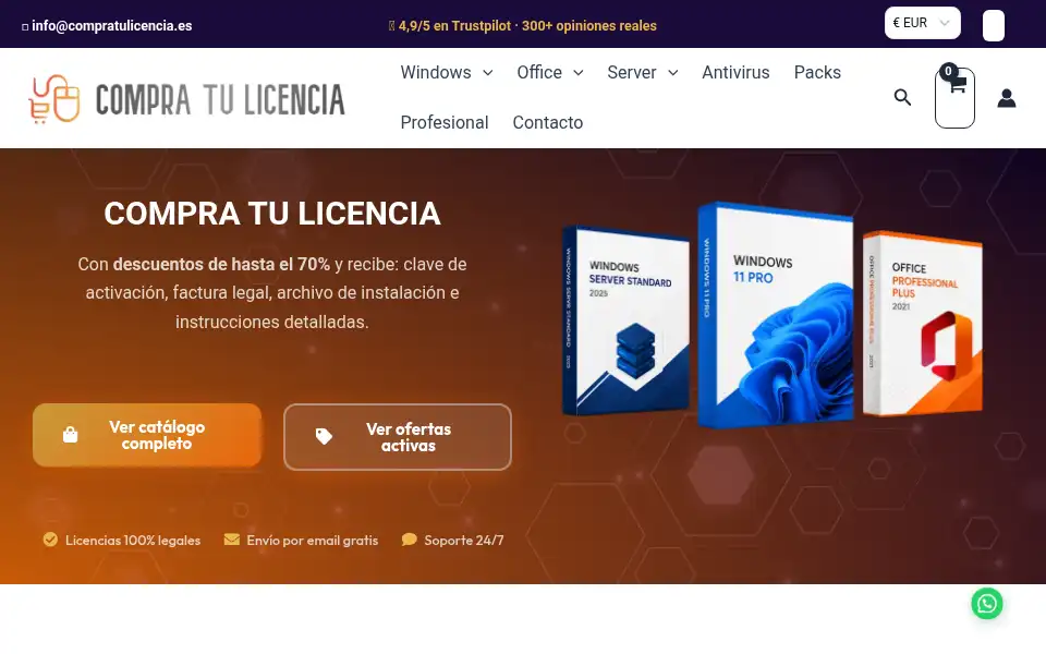 Screenshot of compratulicencia.es