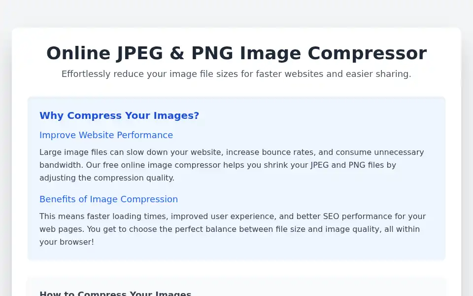 Screenshot of compress-png.online