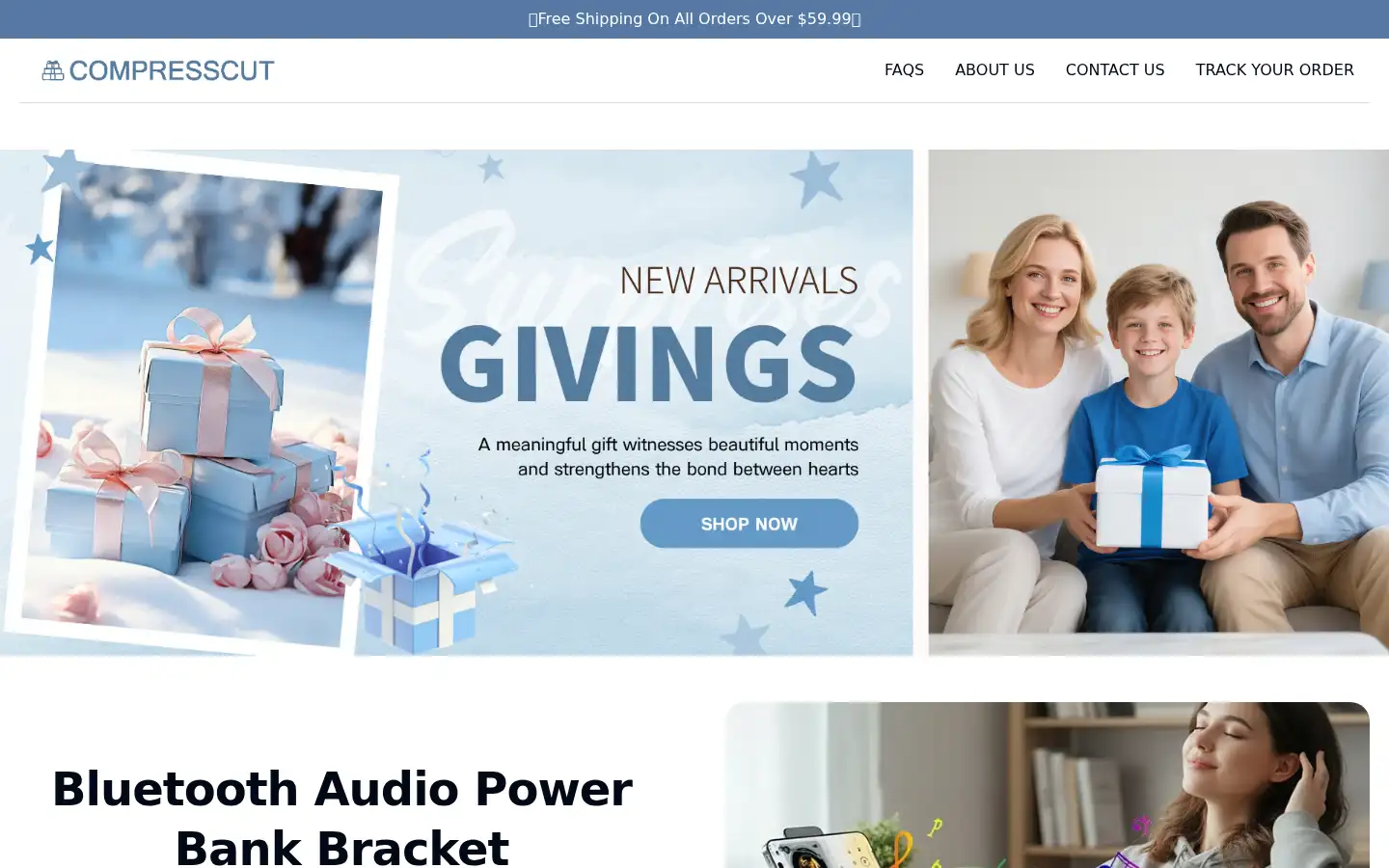 Screenshot of compresscut.com