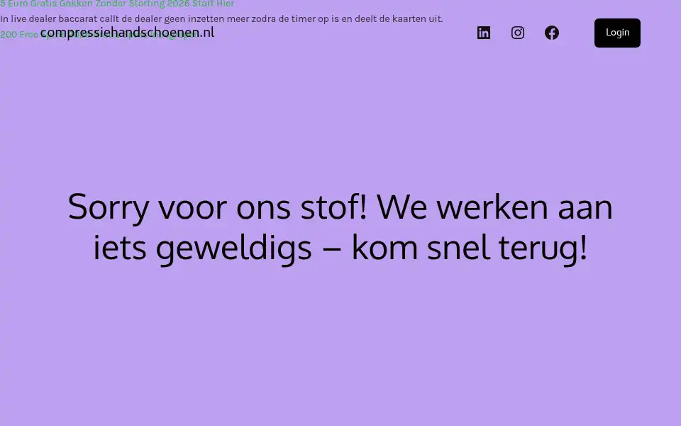 Screenshot of compressiehandschoenen.nl
