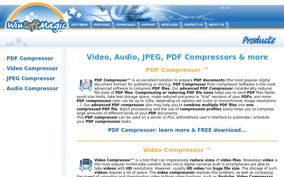 Screenshot of compressor.software