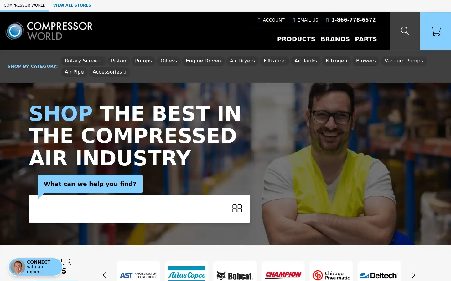 Screenshot of compressorworld.com